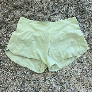 Lululemon Athletica Light Green Athletic Shorts